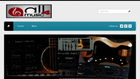 What All4music.ovh website looked like in 2017 (6 years ago)