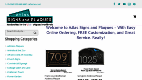 What Atlassignsandplaques.com website looked like in 2017 (6 years ago)