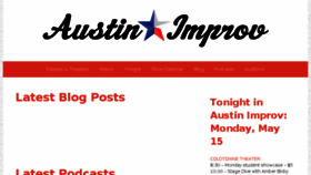 What Austinimprov.com website looked like in 2017 (6 years ago)