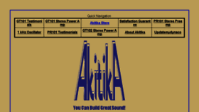 What Akitika.com website looked like in 2017 (6 years ago)