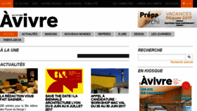 What Avivremagazine.fr website looked like in 2017 (7 years ago)