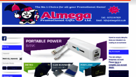 What Almegapromotionalgifts.co.uk website looked like in 2017 (6 years ago)