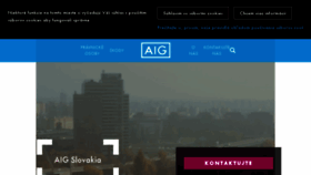 What Aigpoistenie.sk website looked like in 2017 (7 years ago)
