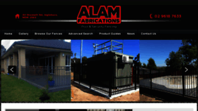 What Alamfabrications.com.au website looked like in 2017 (6 years ago)