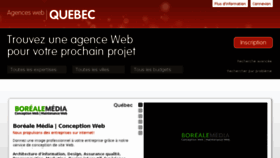 What Agenceswebduquebec.com website looked like in 2017 (6 years ago)