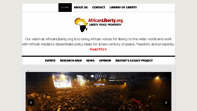 What Africanliberty.org website looked like in 2017 (7 years ago)