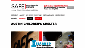 What Austinchildrenshelter.org website looked like in 2017 (7 years ago)