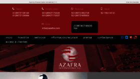 What Azafra.com website looked like in 2017 (6 years ago)