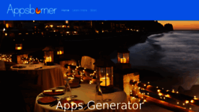 What Apps-generator.com website looked like in 2017 (7 years ago)