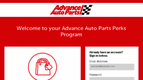 What Advanceautoparts.perkspot.com website looked like in 2017 (6 years ago)