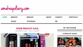What Amakeupdiary.com website looked like in 2017 (7 years ago)