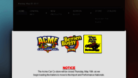 What Acmecarco.com website looked like in 2017 (6 years ago)