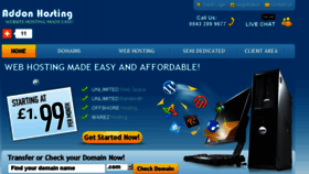 What Addonhosting.com website looked like in 2017 (6 years ago)