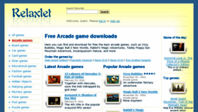 What Arcade-games.relaxlet.com website looked like in 2017 (6 years ago)
