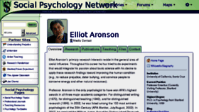 What Aronson.socialpsychology.org website looked like in 2017 (6 years ago)