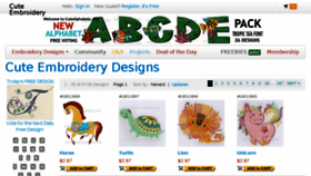 What Applique.cuteembroidery.com website looked like in 2017 (7 years ago)