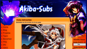 What Akiba-subs.org website looked like in 2017 (6 years ago)