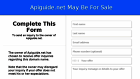 What Apiguide.net website looked like in 2017 (6 years ago)