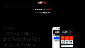 What Alertgo.com website looked like in 2017 (6 years ago)