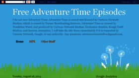 What Adventuretimeforfree.blogspot.com website looked like in 2017 (6 years ago)