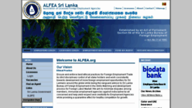 What Alfea.org website looked like in 2017 (6 years ago)