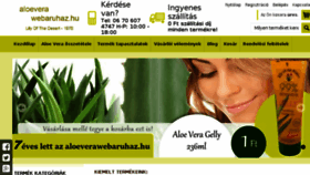 What Aloeverawebaruhaz.hu website looked like in 2017 (6 years ago)