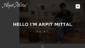 What Arpitmittal.in website looked like in 2017 (6 years ago)