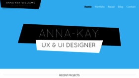 What Anna-kay.co.uk website looked like in 2017 (6 years ago)