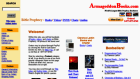 What Armageddonbooks.com website looked like in 2017 (6 years ago)