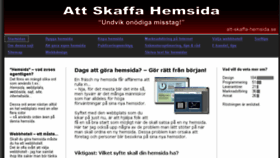 What Att-skaffa-hemsida.se website looked like in 2017 (6 years ago)