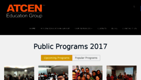 What Atcen.com website looked like in 2017 (6 years ago)