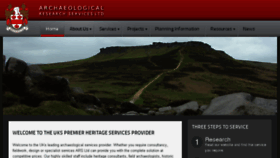 What Archaeologicalresearchservices.com website looked like in 2017 (6 years ago)