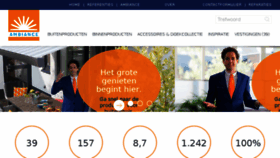 What Ambiance-zonwering.nl website looked like in 2017 (6 years ago)