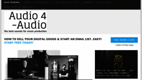 What Audio4audio.com website looked like in 2017 (6 years ago)