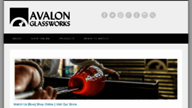 What Avalonglassworks.com website looked like in 2017 (7 years ago)