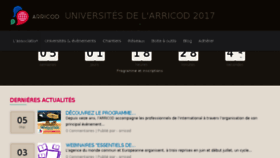 What Arricod.fr website looked like in 2017 (6 years ago)