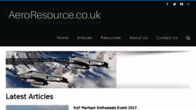 What Aeroresource.co.uk website looked like in 2017 (8 years ago)