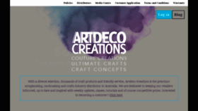 What Artdecocreations.com.au website looked like in 2017 (6 years ago)