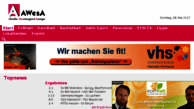 What Awesa.de website looked like in 2017 (7 years ago)