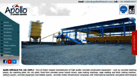 What Apolloinfratech.com website looked like in 2017 (8 years ago)