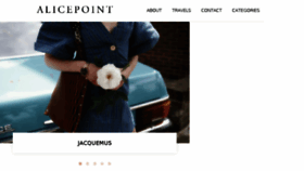 What Alicepoint.com website looked like in 2017 (6 years ago)