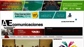 What Aecomunicaciones.com website looked like in 2017 (6 years ago)