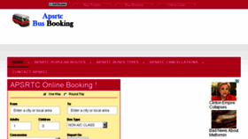What Apsrtcbusbooking.com website looked like in 2017 (6 years ago)