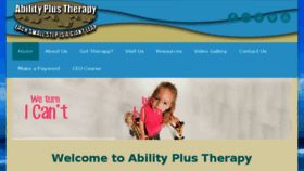 What Abilityplustherapy.com website looked like in 2017 (7 years ago)