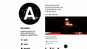 What Archatlas.net website looked like in 2017 (8 years ago)
