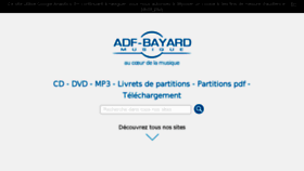 What Adf-bayardmusique.com website looked like in 2017 (7 years ago)