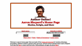 What Aaronshepard.com website looked like in 2017 (6 years ago)