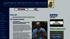What Audubon.corvallis.or.us website looked like in 2017 (7 years ago)