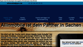 What Allinmobile.de website looked like in 2017 (6 years ago)