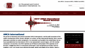 What Amca.org website looked like in 2017 (6 years ago)